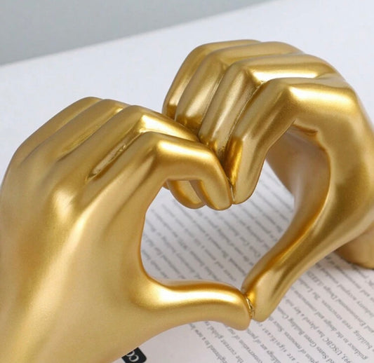 Cuore con Mani soprammobile decorazione