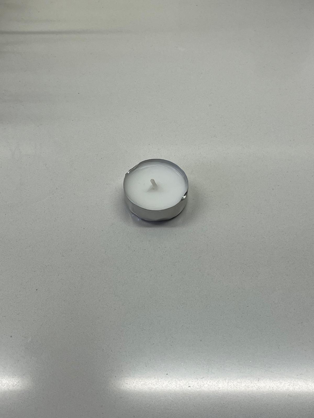 Candela bianca, profumo mango